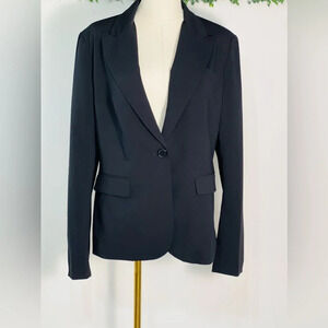 Chelsea & Theodore Women’s Black Button Blazer Jacket Size 12